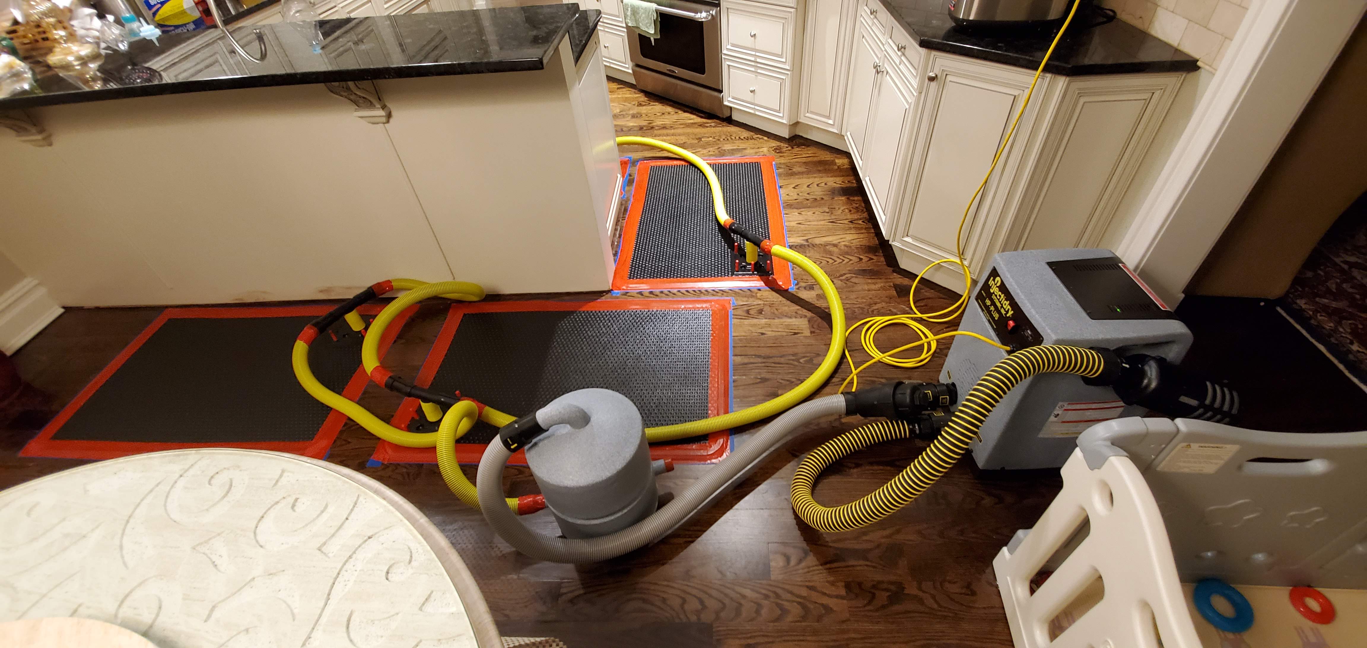 Anajur injection drying system deployed in a Staten Island hallway